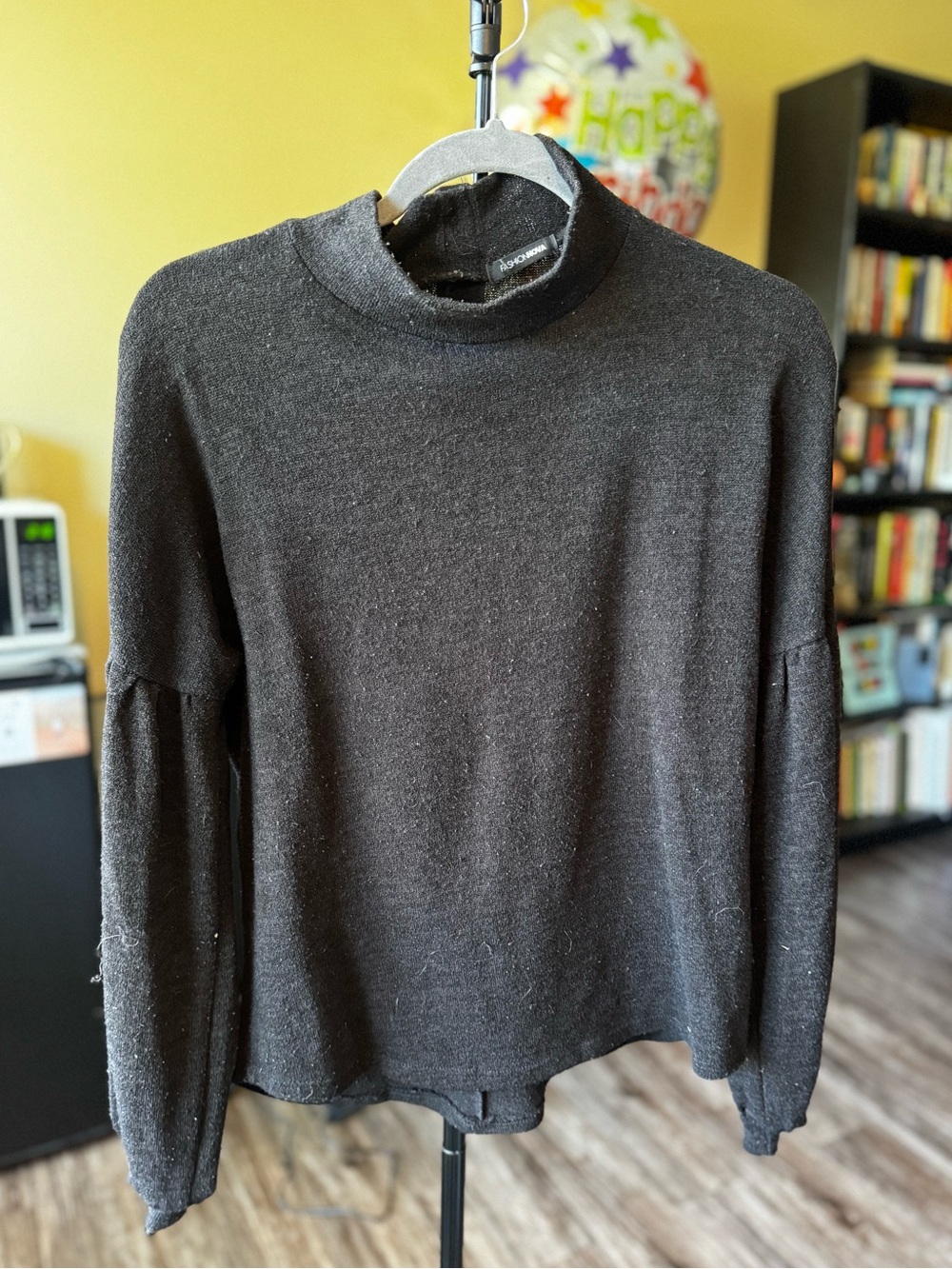 Fashion Nova Black Mock Neck Sweater